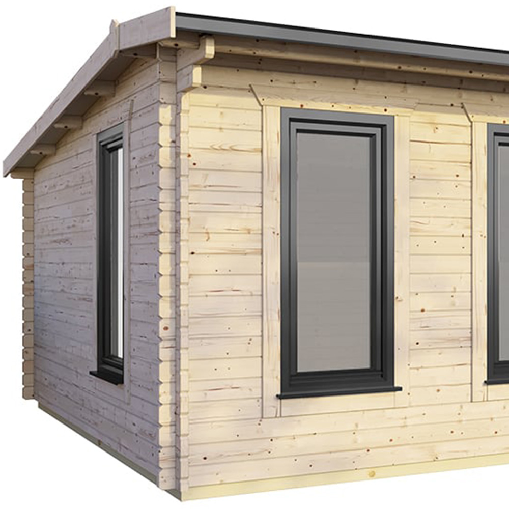 Power Sheds 18 x 12ft Right Double Door Apex Log Cabin Image 3