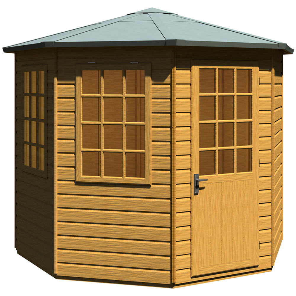 Shire Arreton 8 x 8ft Shiplap Apex Summerhouse Image 1