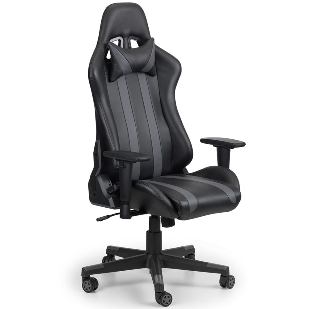 Julian Bowen Meteor Black Faux Leather Gaming Chair Image 2