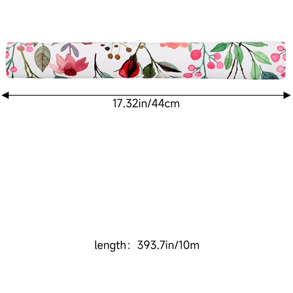 Living and Home Floral Pattern Red and White Peel and Stick Wallpaper Image 8