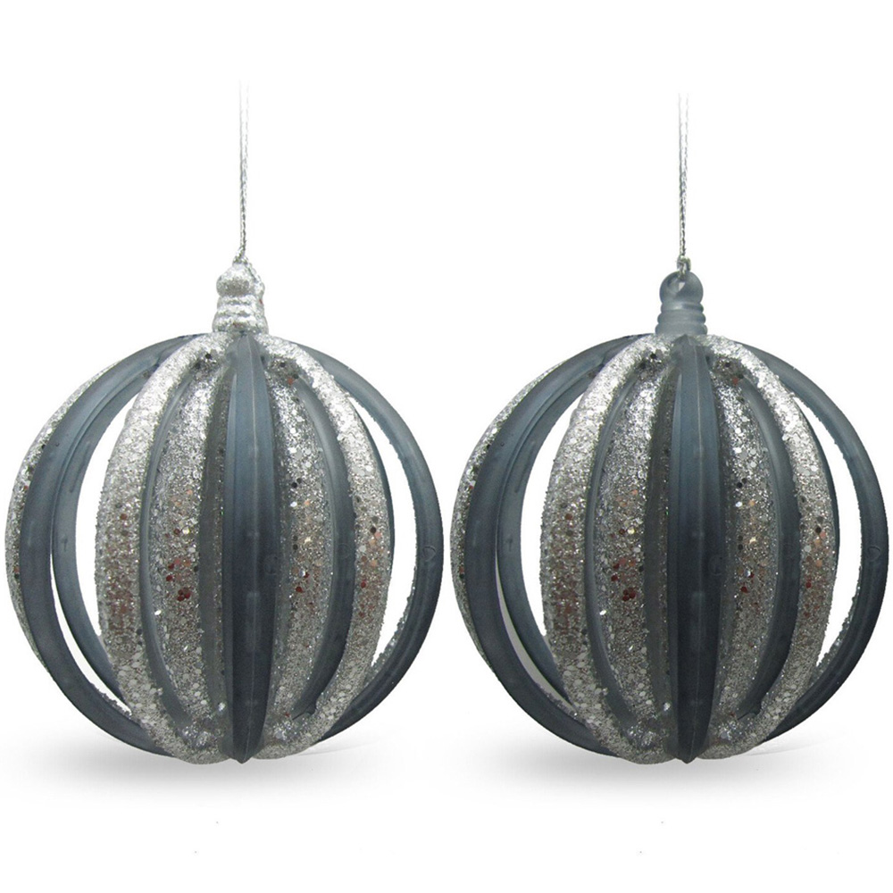 Two Tone Blue Bauble Image 2