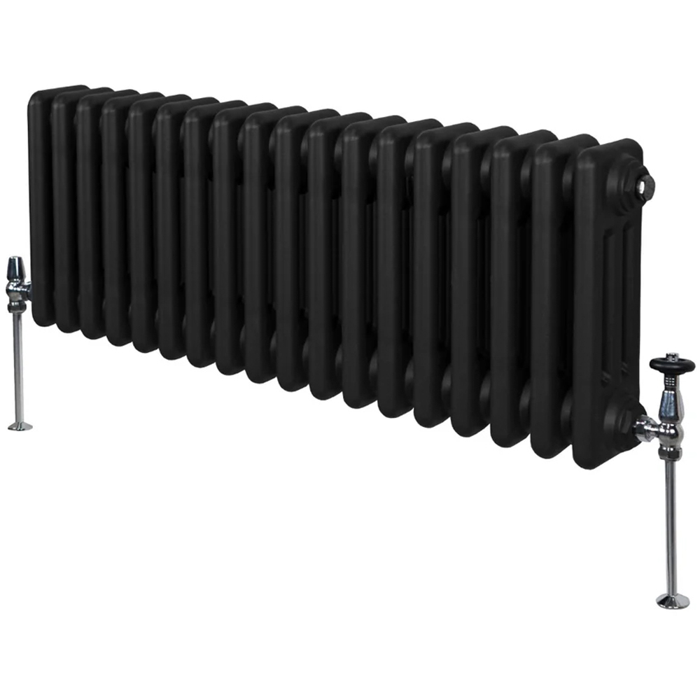 Monster Shop 2501 BTU Black Traditional 3 Column Radiator 300 x 832mm Image 3