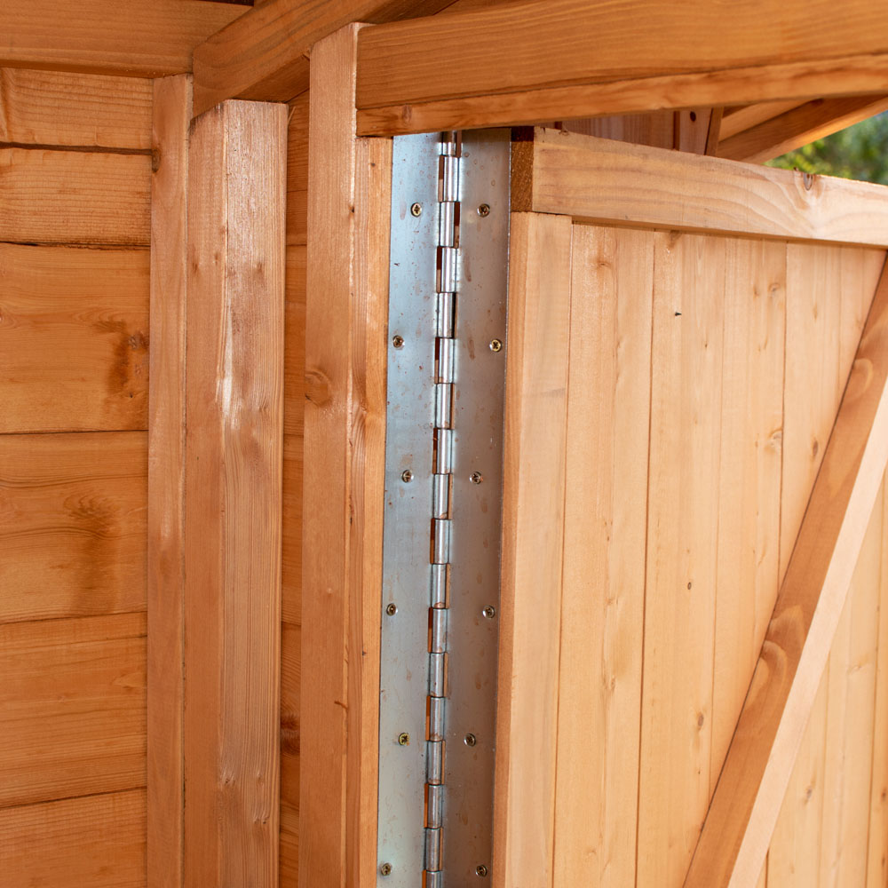 Shire 9 x 6ft Shiplap Style D Security Cabin Apex Garden Shed Image 8