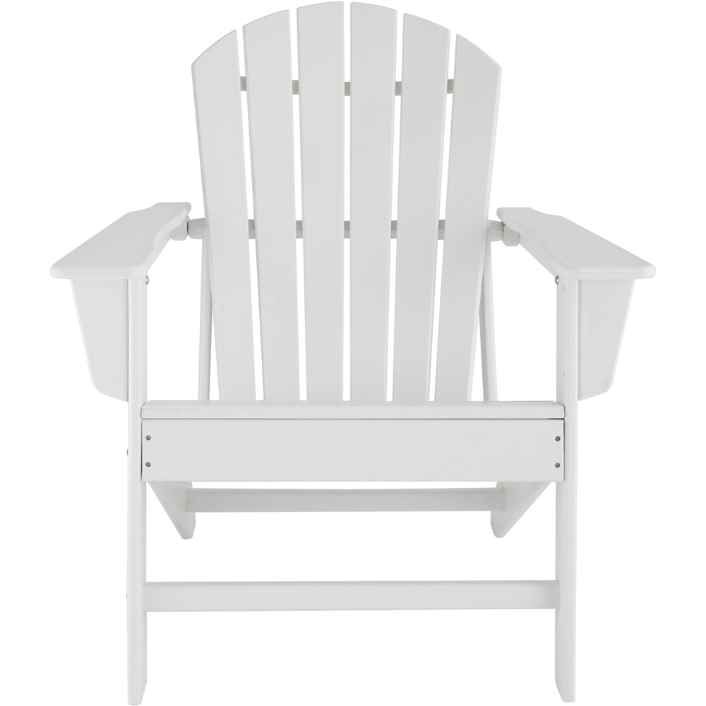 tectake Adirondack Design White Garden Chair Image 4