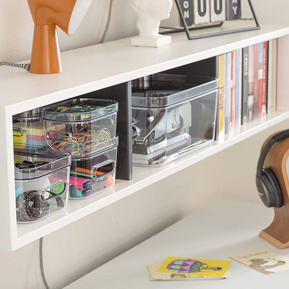 SmartStore Compact Clear Extra Small Storage Box 600ml 3 Pack Image 7