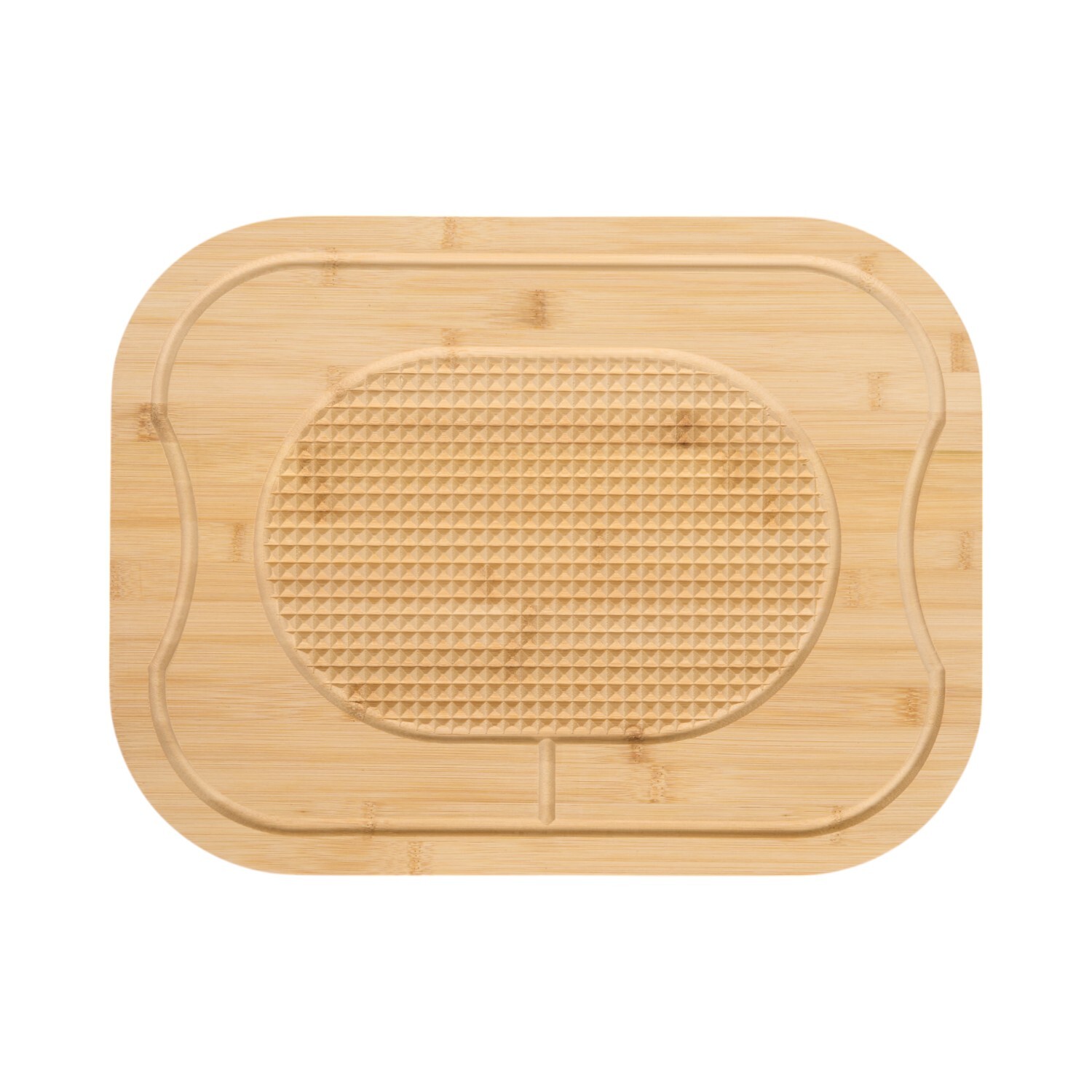 Medium Bamboo Carving and Cutting Board Natural Image 3