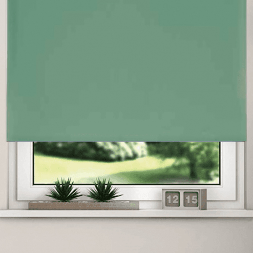 New EdgeBlinds Thermal Blackout Roller Blinds Basil 150cm Image 3