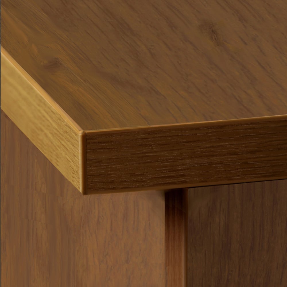 R White Cabinets Home Office Desk Brown Image 3