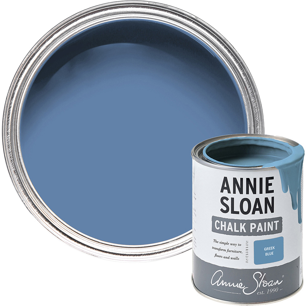 Annie Sloan Greek Blue Matt Chalk Paint 1L Image 1