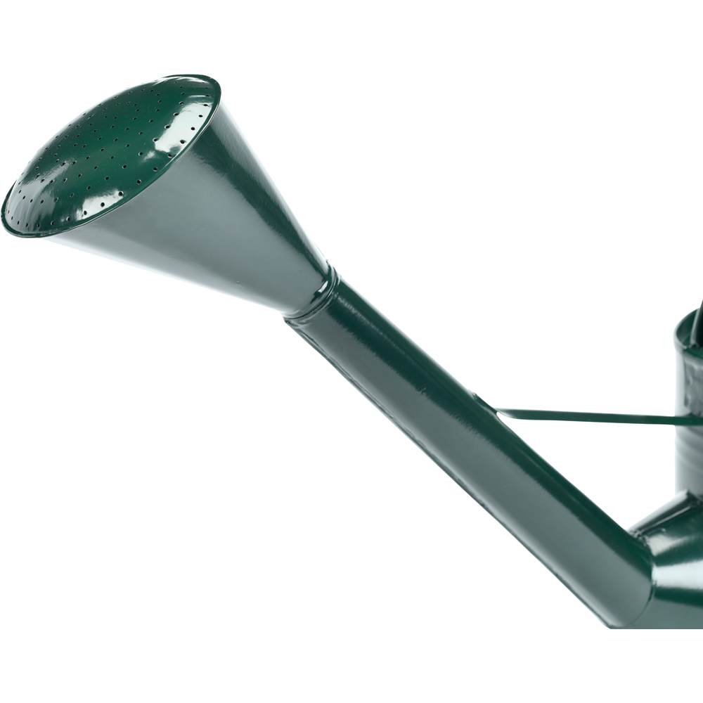 Burgon & Ball British Racing Green Galvanised Steel Waterfall Watering Can with Removeable Rose 9L Image 5