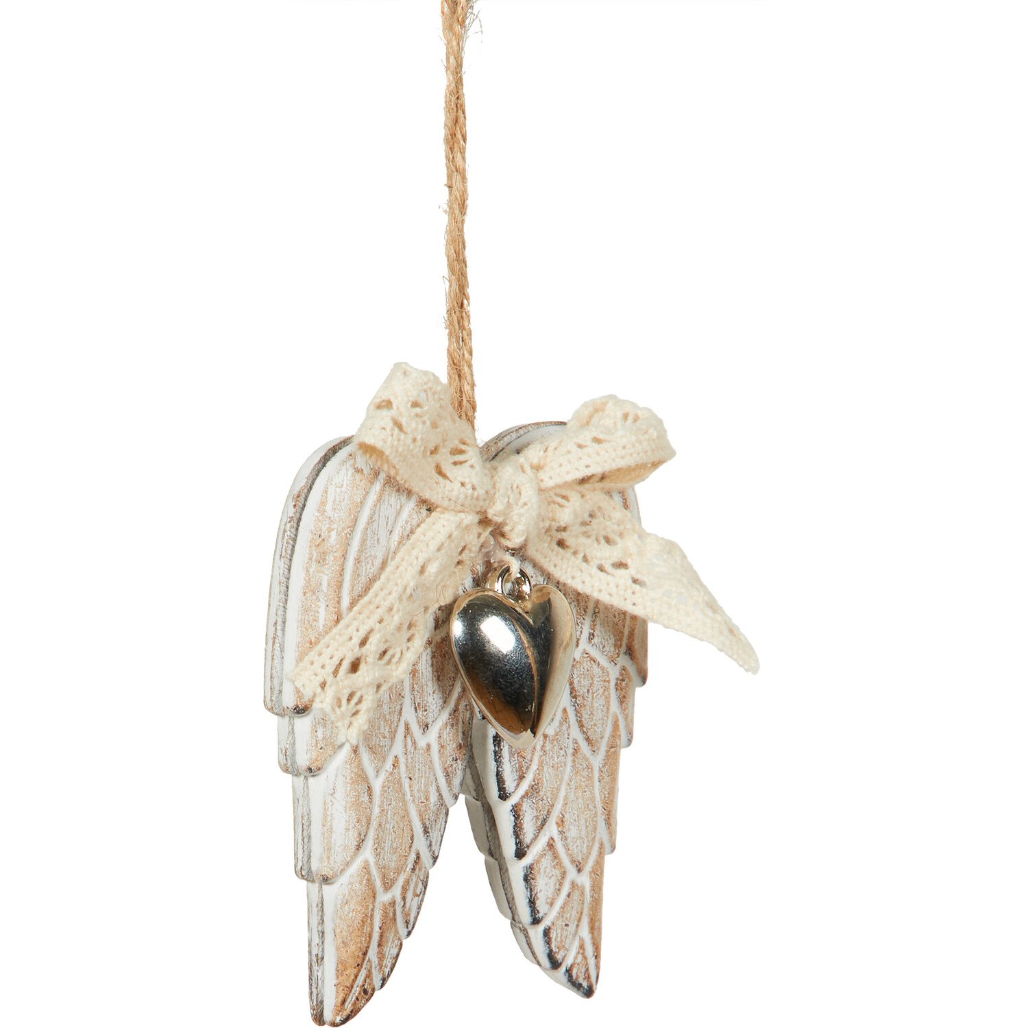 Wooden Angel Wings Hanging Decoration Image 2