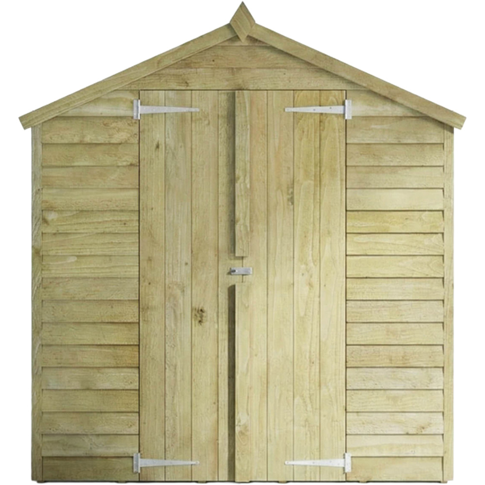 Mercia 8 x 6ft Double Door Overlap Apex Shed Image 4