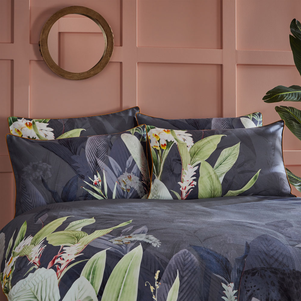 Paoletti Artemis King Size Multicolour Botanical Duvet Cover Set Image 5