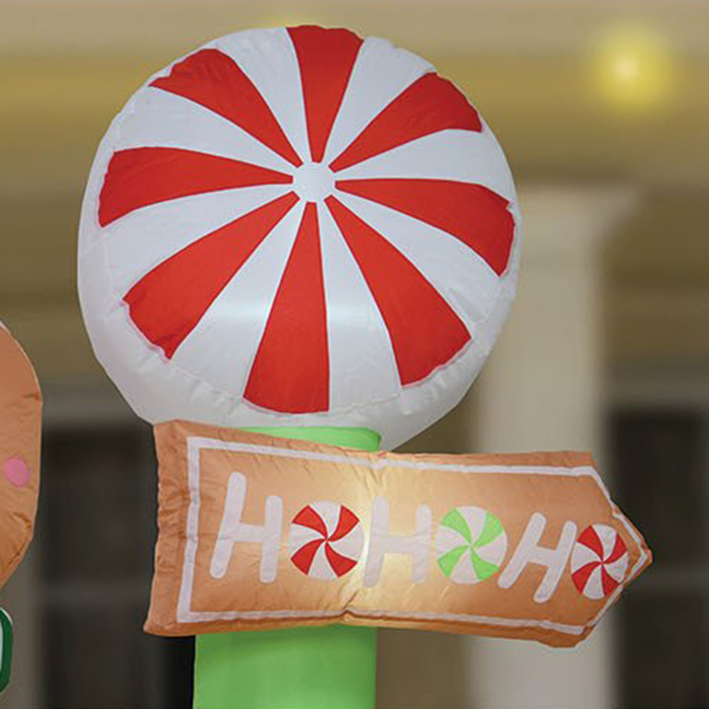 Gingerbread Sign Inflatable 6ft - Multicolour Image 4