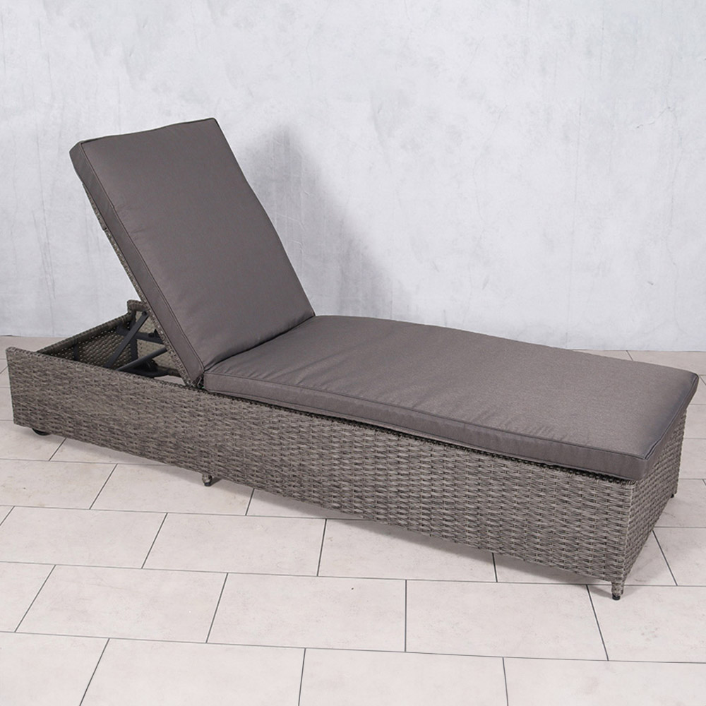 Rattan sun lounger homebase discount