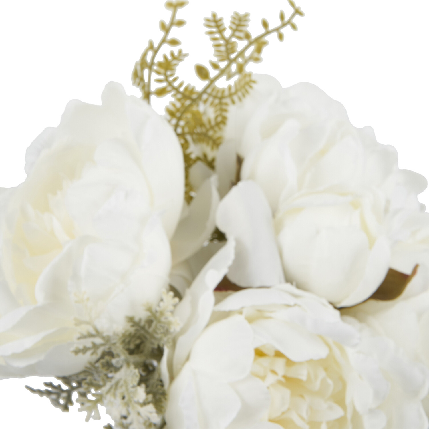 Ivory Peony Bouquet - White Image 2