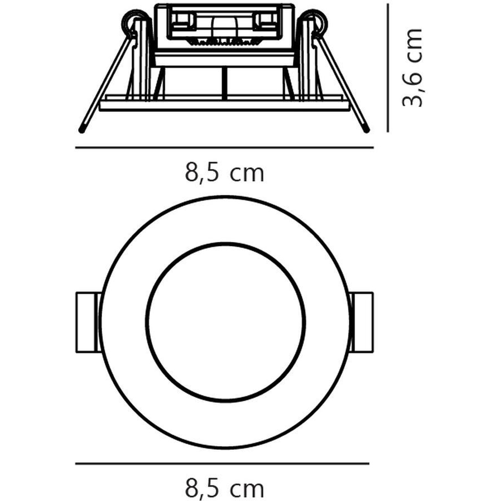 Nordlux Leonis 1-Kit 2700K White IP65 LED Downlight Image 7