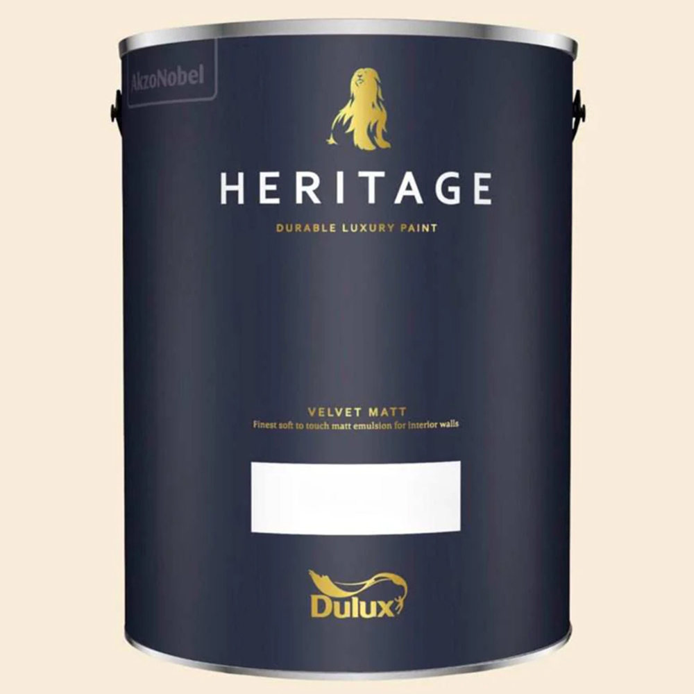 Dulux Heritage Walls and Ceilings DH Linen Colour Velvet Matt Emulsion Paint 5L Image 2