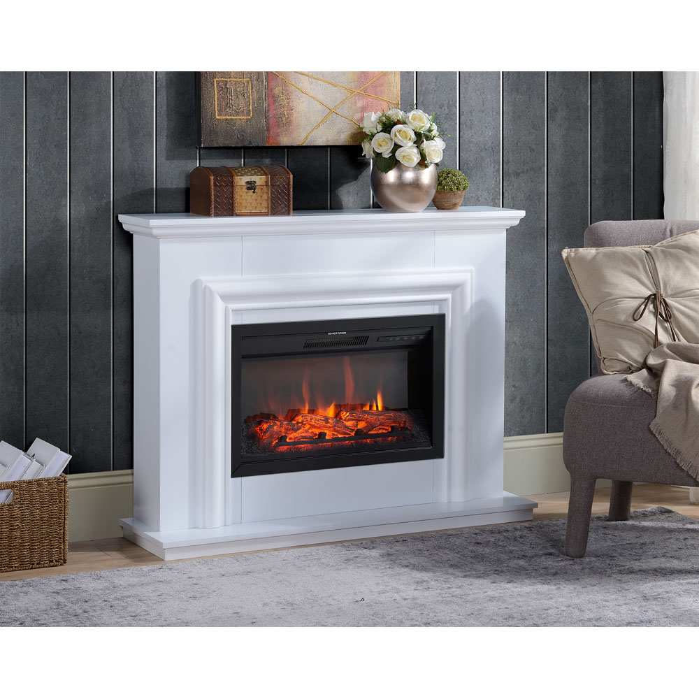 Focal Point Amersham White Electric Fire Suite Image 2