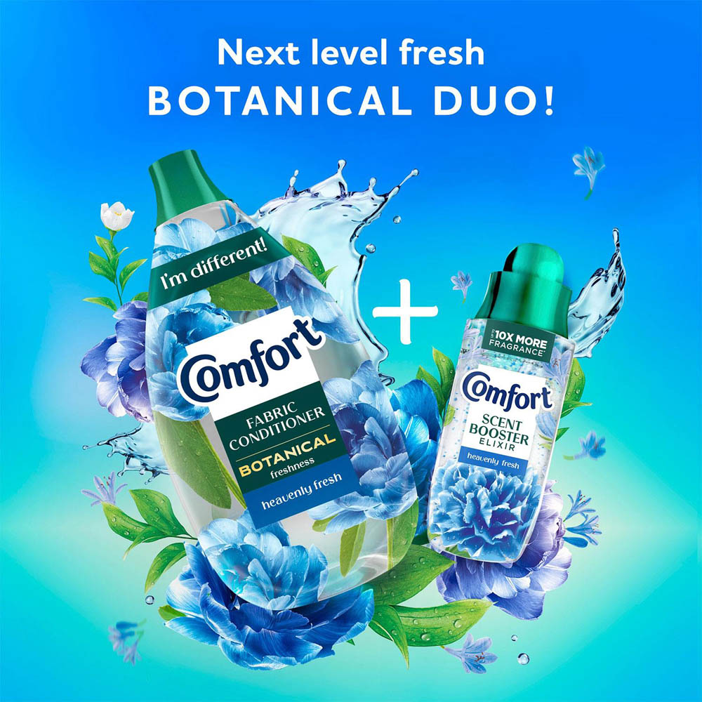 Comfort Botanical Heavenly Fresh Fabric Conditioner 64 Washes 960ml 2 Pack Image 5