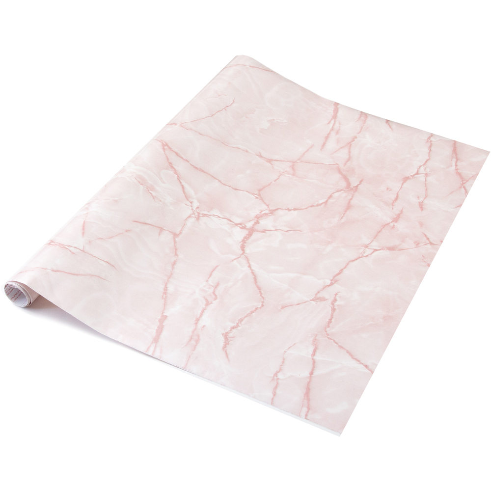 d-c-fix Marble Pink Sticky Back Plastic Vinyl Wrap Film 67.5cm x 15m Image 2