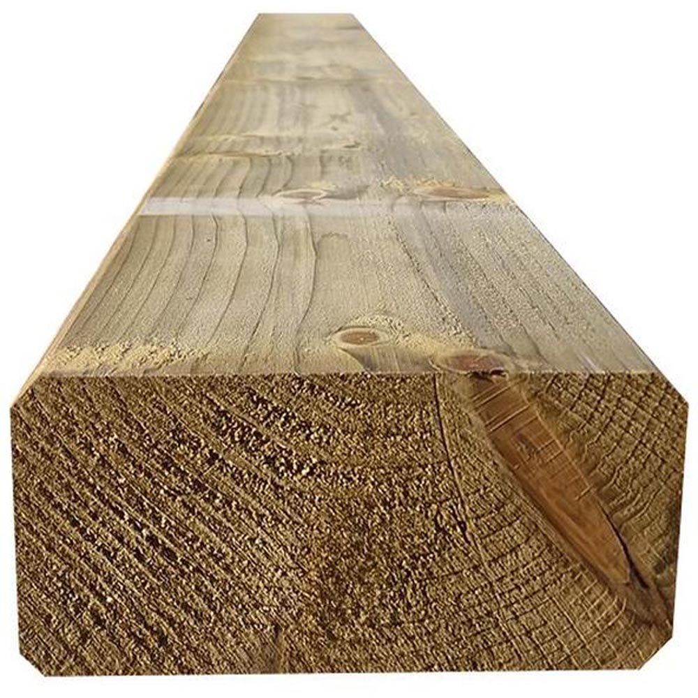 Snowdon Timber Pressure Treated Eased Edge Sleeper 2.4m x 195mm 10 Pack Image 2