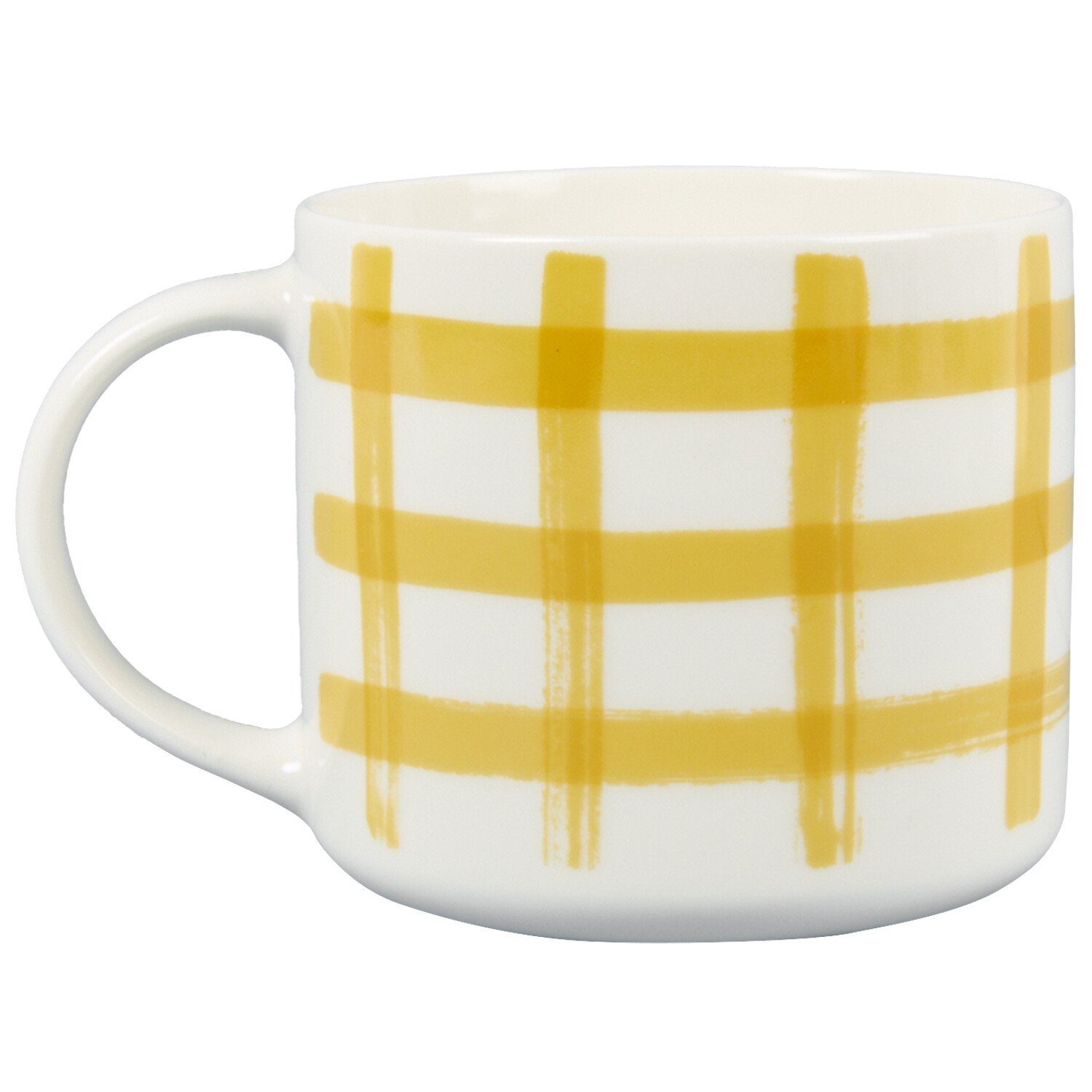 Gingham Yellow or Green Drum Mug  - Yellow or Green Image 5