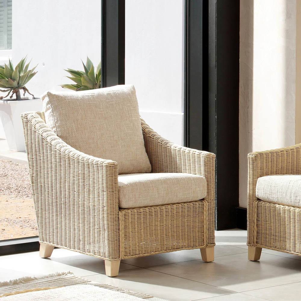 Desser Furniture Dijon Cotton Cream Armchair Image 6