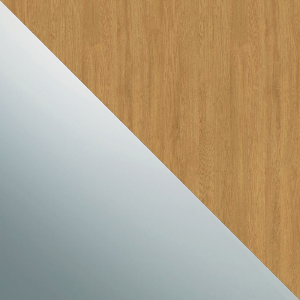 Spacepro Shaker 4 Door Oak Frame Mirror Sliding Wardrobe Kit 2290mm Image 5
