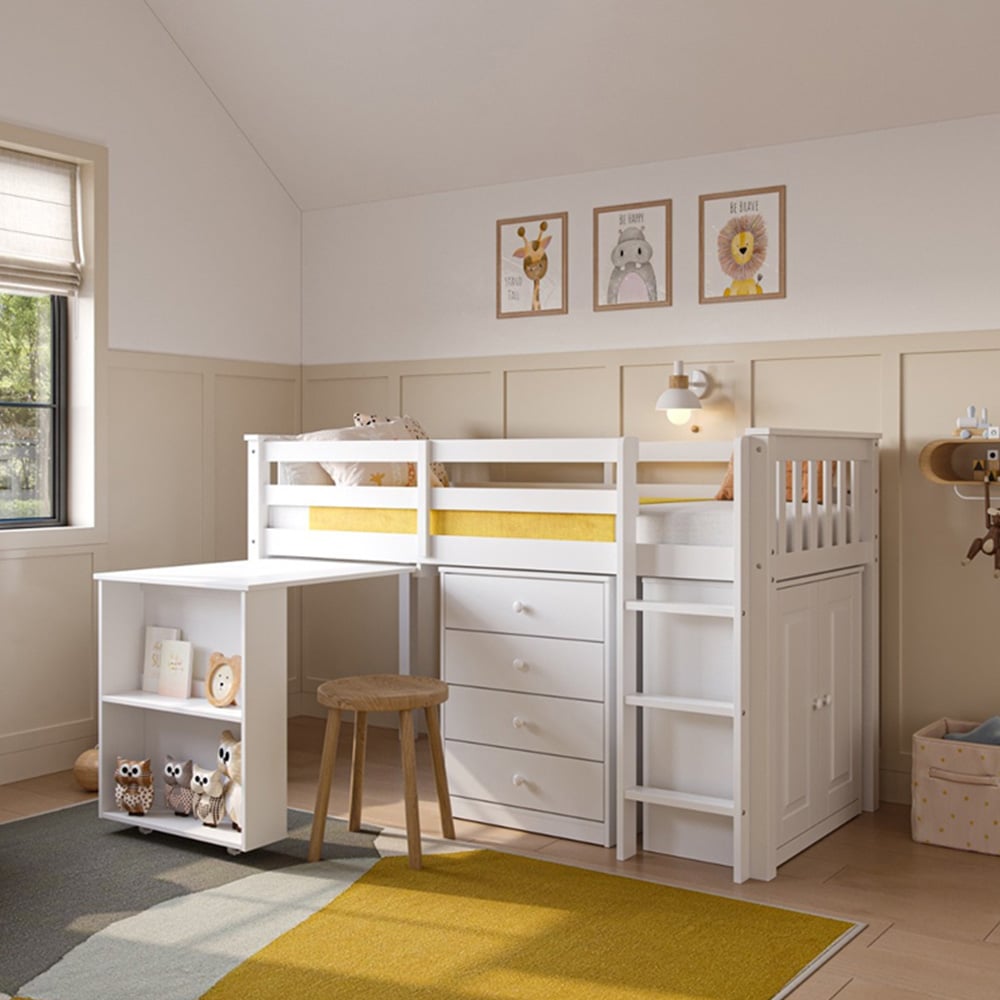 Flair Soban Shorty White Cabin Bed Image 3