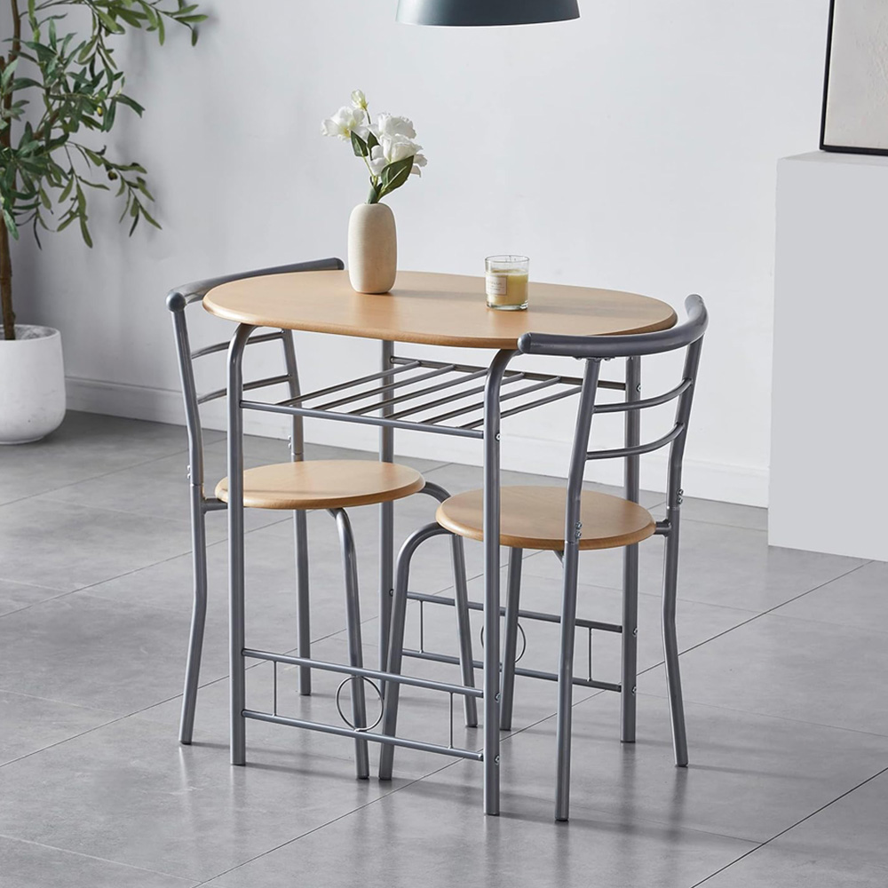 Barley 2 Seater Natural Dining Table Image 4