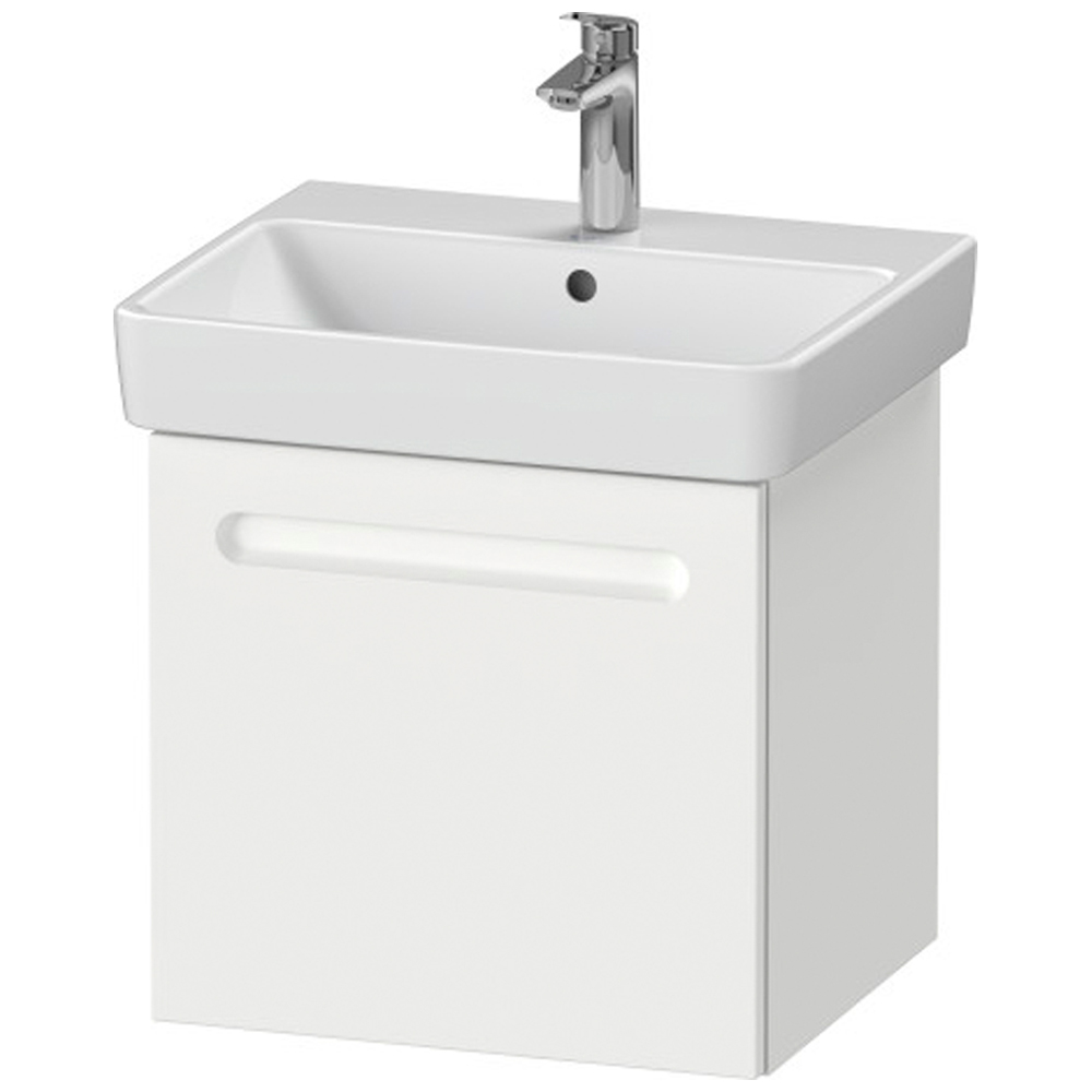 Duravit No.1 Single Drawer Matt White Wall Hung Vanity Unit 478 x 490mm Image 1