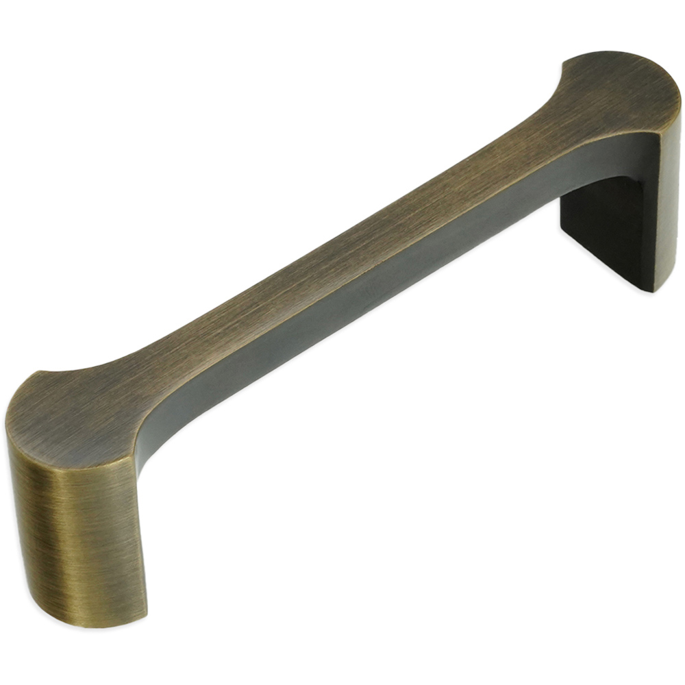 Spira Brass Tulip Antique Brass Cabinet Pull Handle 115mm Image 3