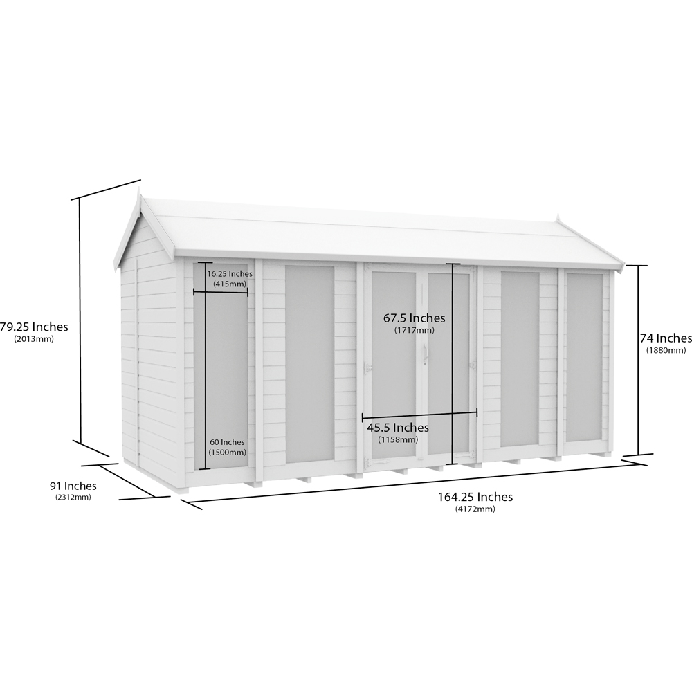 DIY Sheds 14 x 8ft Tongue and Groove Timber Apex Summerhouse Image 7