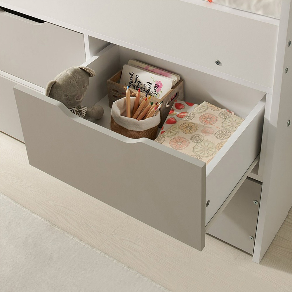 Flair Lars Single Low Cabin Bed with Trundle and Storage Drawers Image 6