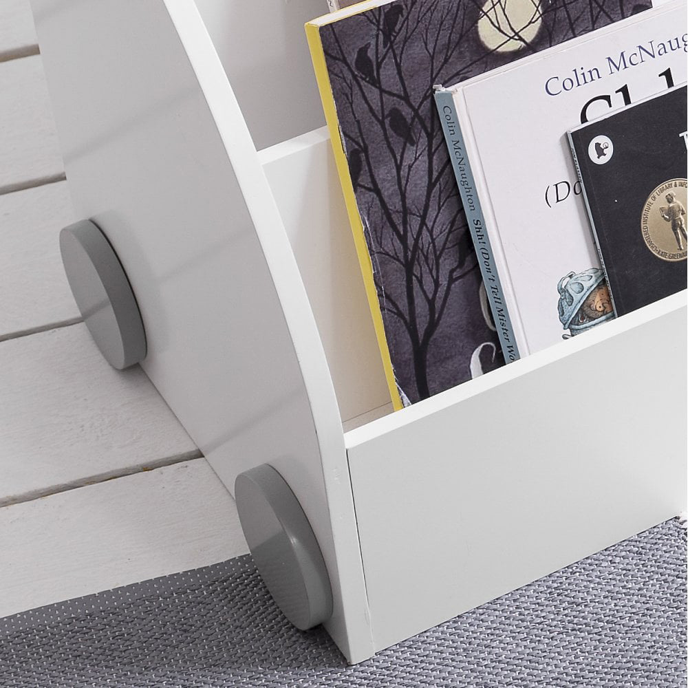 Noa and Nani Tormod 3 Shelf White Book Organiser Image 5