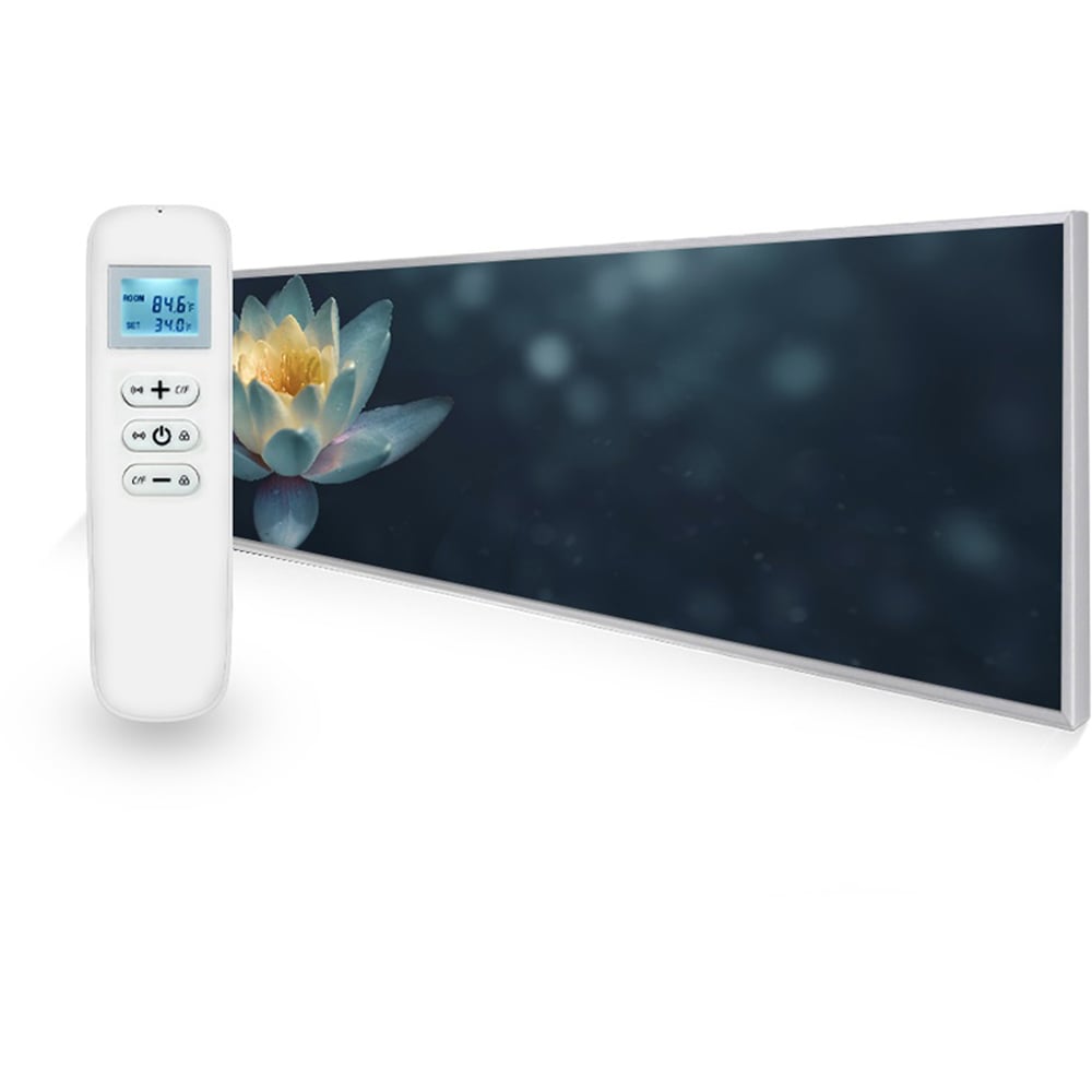 Mirrorstone Nexus Pond Lilly Picture Ultraslim Wi-Fi Infrared Heating Panel 350W 295 x 1195mm Image 2