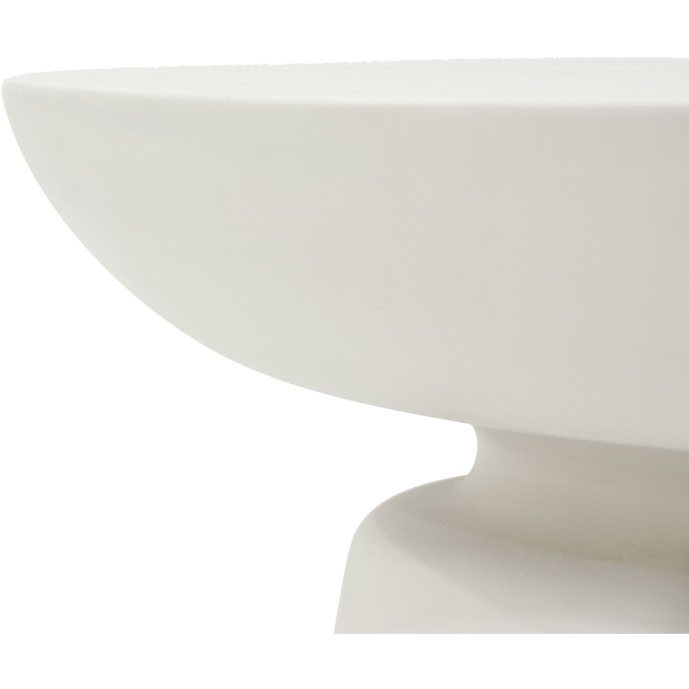 Elementi Kylix Cream White GRC Side Table Image 3