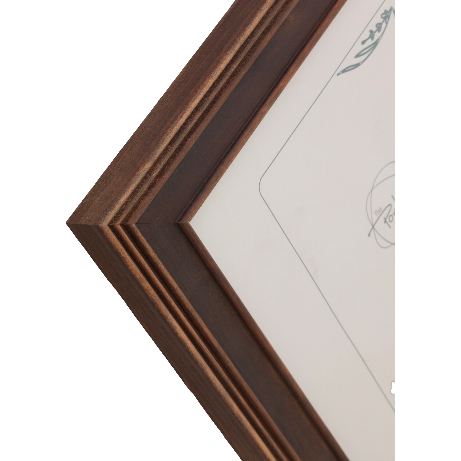 Haldon Wooden Frame Brown A4 Image 3
