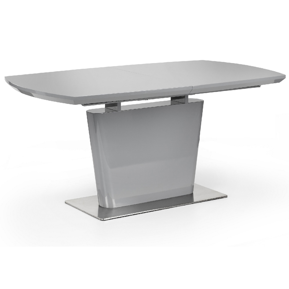 Julian Bowen Como 4 Seater Grey High Gloss Table Set Image 4