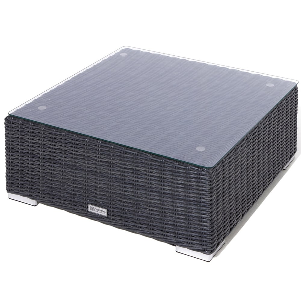 Rowlinson Vienna 3 Seater Grey Rattan Weave Chaise Lounge Sofa Set Image 4