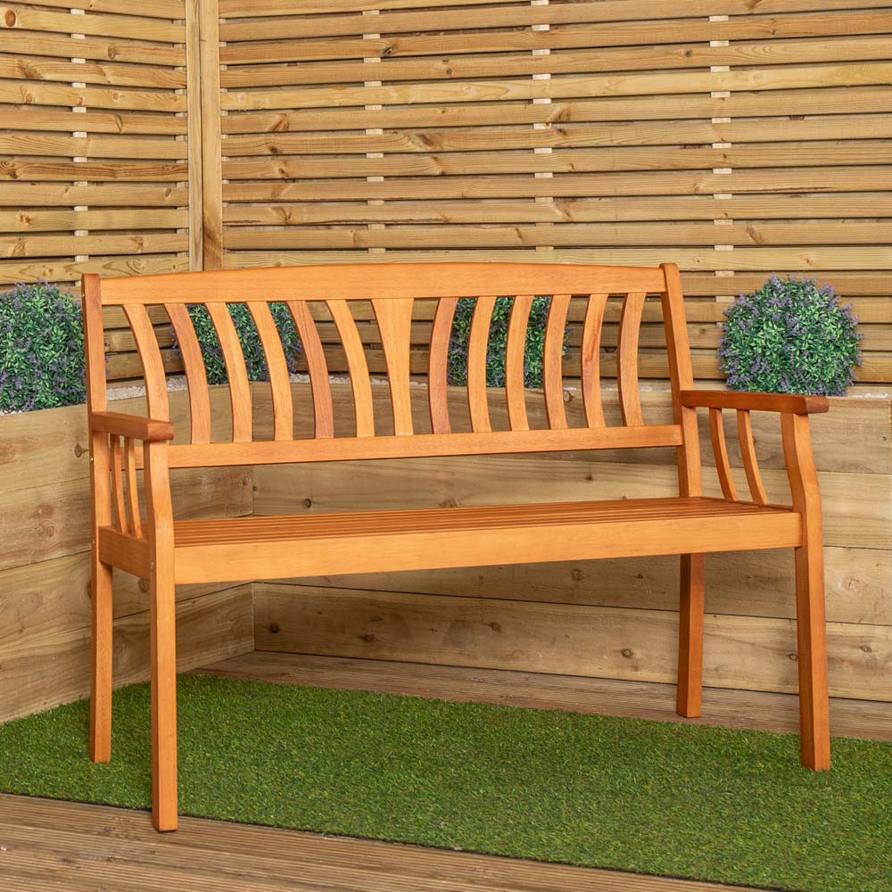 Samuel Alexander Kapalua 2 Seater Wooden Garden Bench Image 7