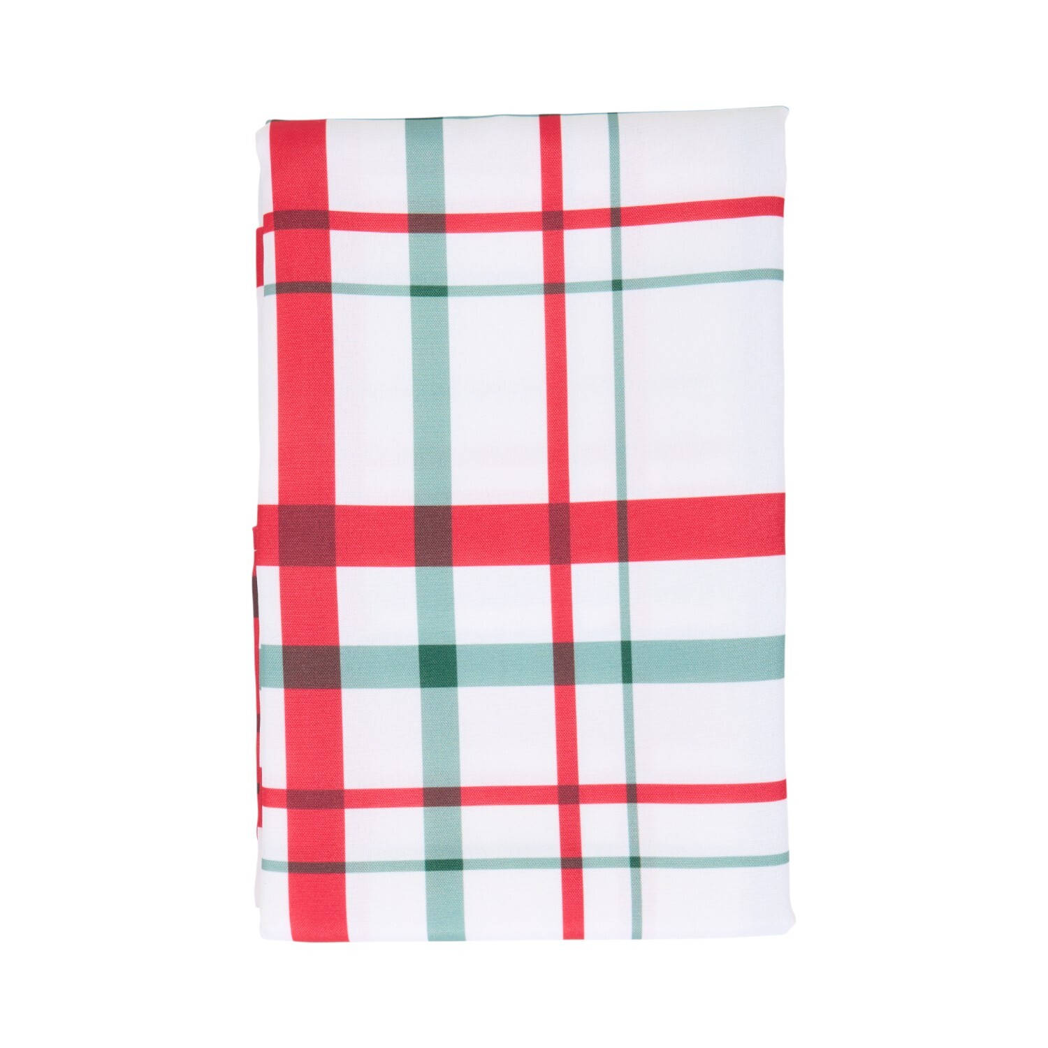Plaid Tartan Tablecloth White Image 2
