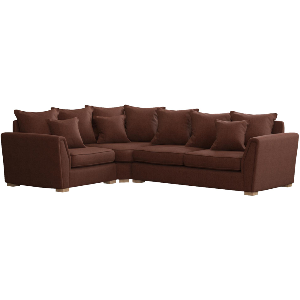 Wendleberry 3 Seater Venice Brick Scatter Back Left Hand Corner Sofa Image 2