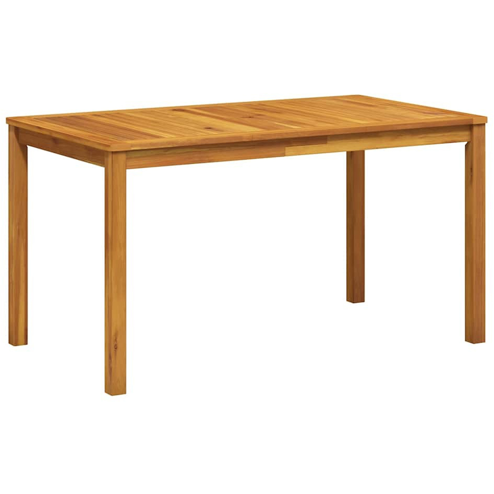 Walplus Medium Solid Acacia Wood Garden Table Image 2