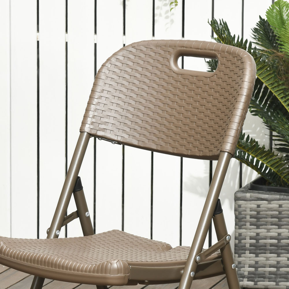 Outsunny Patio 7pc Rattan Dining Set Image 3