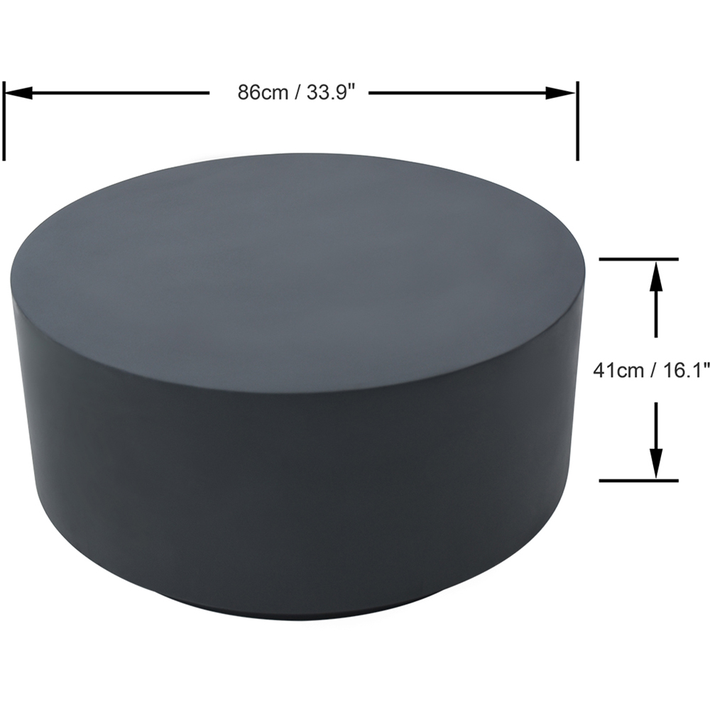 Elementi Rome Slate Black GRC Coffee Table Image 5