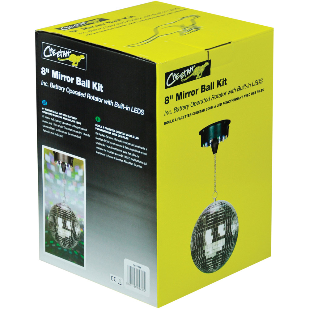 Cheetah Mirror Ball Kit 8 inch Image 4