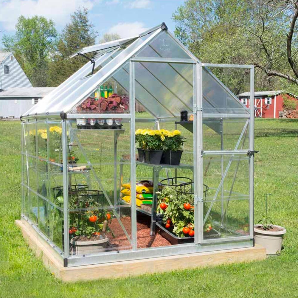 Palram Hybrid Silver 6 x 8ft Greenhouse Image 5