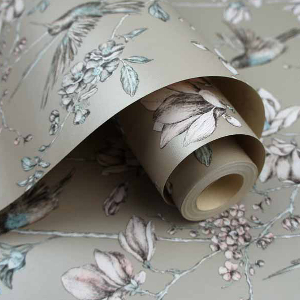 Holden Decor Charm Silver and Apricot Wallpaper Image 2